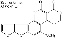 Strukturformel Aflatoxin